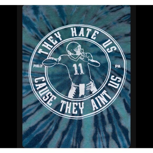 Philadelphia Eagles They Hate Us Tie-Dye Tee - Picture 3 of 4